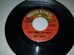 RARE EARTH Born To Wander / Here Comes The Night 502 /1 45 バイナル 7" RECORD 海外 即決