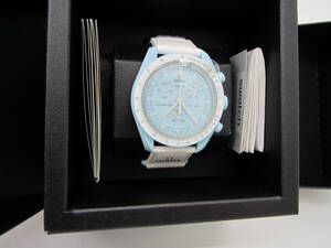 Fabulous Mint Swatch Omega Moonswatch Mission to Uranus Brand New In Box Watch 海外 即決