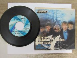 Old 45 RPM Record - London 45-904 - ローリング・ストーンズ - Let's Spend Night Together 海外 即決