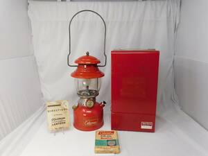 Coleman 200A Red Lantern 1964 with Smith Victor Metal Case & Instructions 海外 即決