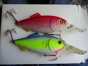 Lot of 2 Mann's Stretch Plus Imitator Trolling Lures Model SP18-5 & SP18-4 海外 即決