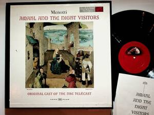1955 Menotti Amahl And The Night Visitors バイナル LP Record & Libretto Booklet VG+ 海外 即決