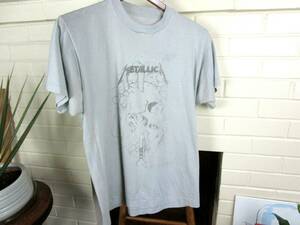 Vintage MODEL METALLICA PUSHEAD ZORLAC SKATEBOARD T SHIRT ORIGINAL M-L Gray 80s 海外 即決