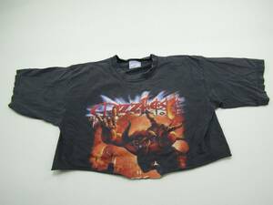 VTG Ozzfest Cut Off Crop T-Shirt Adult L 44 Double Sided Music Concert Punk Goth 海外 即決