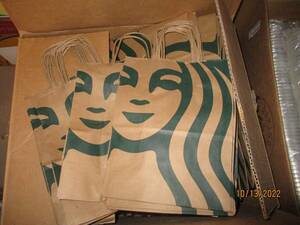 20 pcs Starbucks 2018 Kraft handled paper bags NEW reusable lunch gift 海外 即決