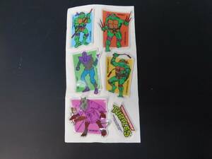 Teenage Mutant Ninja Turtles Vintage Puffy Stickers Mirage 1988 Unused 海外 即決