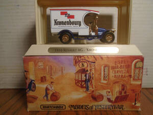 MATCHBOX MODELS OF YESTERYEAR YGB07 1910 RENAULT AG KRONENBOURG BEER NEW IN BOX 海外 即決