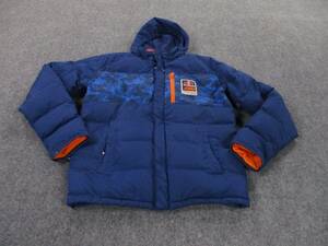 Red Bull Jacket Adult M Blue Down Factory Racing Logo Y2K Puffer Quilted Mens 海外 即決