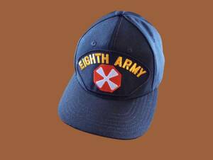 U.S MILITARY EIGHTH 8TH ARMY HAT U.S MILITARY OFFICIAL BALL CAP U.S.A MADE 海外 即決