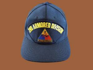 U.S ARMY 2ND ARMORED DIVISION HAT U.S MILITARY OFFICIAL BALL CAP U.S.A MADE 海外 即決