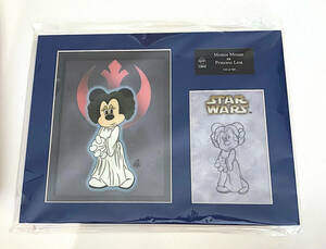 Disney Parks Star Wars Minnie Mouse as Princess Leia Laser Cel NEW LE 500 海外 即決