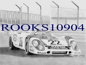 Porsche 917 RACE CAR ART PRINT 海外 即決