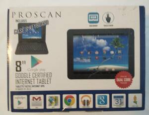 PROSCAN PLT8802G W/KEYBOARD 8-INCH 8GB WI-FI DUAL-CORE ANDROID 4.2 海外 即決