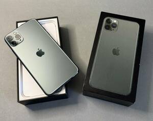 New Apple iPhone 11 Pro Max 64GB Midnight Green in Box Verizon Only iOS 海外 即決