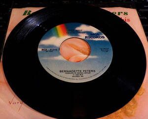 45 RPM MCA Records 1980 Bernadette Peters Gee Whiz and I Never Though I'd Break 海外 即決