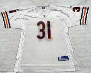 Nathan Vasher Chicago Bears Reebok White NFL Jersey Men's Large L 海外 即決