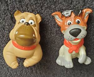 LOT Disney Oliver and Company Figures Finger Puppets Dodger Francis Vintage 1988 海外 即決