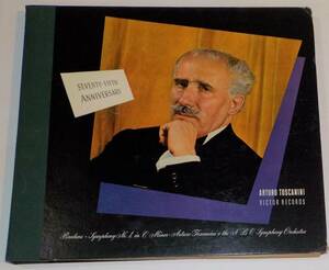 12" Arturo Toscanini 78 Record Set DM 875 75th Anniversary Brahms Sym 1 C Minor 海外 即決