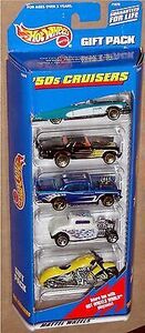 '50s CRUISERS, Hot Wheels 5 Car Gift Pack, 1:64, NEW, MULTIPACK EXCLUSIVES! 海外 即決