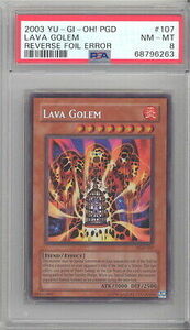 PSA 8 - Yu-Gi-Oh Card - PGD-107 - LAVA GOLEM (secret rare holo) - NM-MT 海外 即決