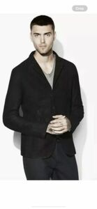 john varvatos Hook and Bar Suede Leather Jacket. 46/36/S. $1898 海外 即決