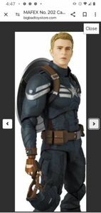 MAFEX. Captain America + Winter Soldier. 1/12 Scale Action Figures 海外 即決