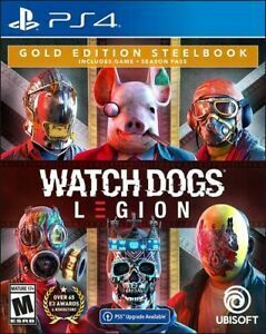 Watch Dogs: Legion PlayStation 4 Gold Steelbook Edition with free upgrade to the 海外 即決