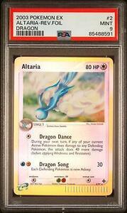 PSA 9 MINT 2003 ポケモン Ex Dragon Altaria-rev.foil 2 海外 即決