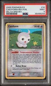 2005 ポケモン Ex Delta Species #34 Castform-Rev.Foil Delta Species PSA 9 海外 即決