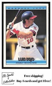 1992 Donruss Luis Sojo #302 California Angels 海外 即決