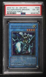 2003 Yu-Gi-Oh! - Magician's Force Unlimited Paladin of White Dragon PSA 6 4s2 海外 即決