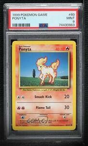 1999 ポケモン Unlimited Ponyta #60 PSA 9 MINT 0f9x 海外 即決