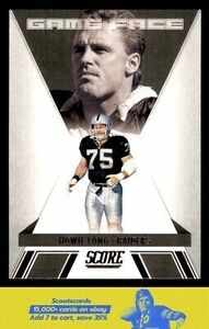 2021 Score Howie Long Game Face card #GF11 Los Angeles Raiders 海外 即決