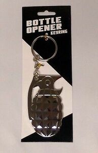 HAND GRENADE 2-3/4" x 1-1/2" Metal Key Ring / Bottle Opener (144) Keychain 海外 即決