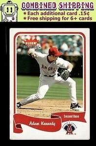 2004 Fleer Tradition #163 Adam Kennedy - Anaheim Angels Baseball Card 海外 即決