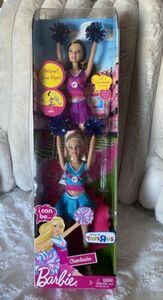 Barbie I Can Be Cheerleader 2 Doll Set 2010 ToysRus Mattel NEW 海外 即決