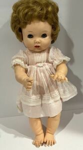 ADORABLE Vintage Effanbee 1960's Vinyl MY FAIR BABY 18" Baby Doll Rare 海外 即決