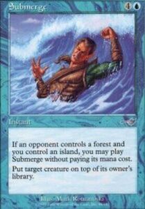 MTG Submerge - Foil, NM-Mint, English Nemesis 海外 即決