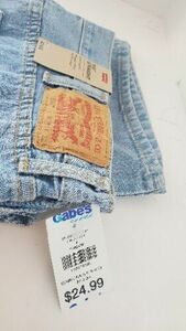 Levis 516 Straight 40x32 faded light blue denim new with tags stamped irregular 海外 即決