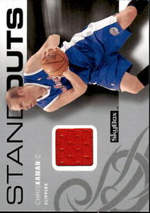 2008 SKYBOX CHRIS KAMAN SO-CK MINT STANDOUTS RELIC BASKETBALL LOS ANGELES LAKERS 海外 即決