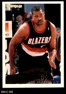 1994 Fleer #358 James Edwards Trail Blazers Washington 8 - NM/MT 海外 即決