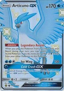 ポケモン Articuno GX - SV54/SV94 - Full Art Ultra Rare NM-Mint Hidden Fates 海外 即決