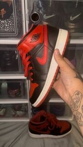 22cm(US4) - Jordan 1 Mid Alternate Bレッド 海外 即決