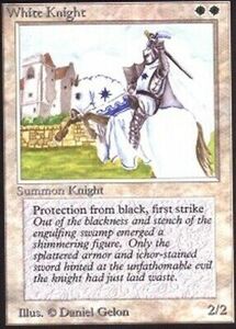 White Knight Alpha Heavily Played, English - MTG 海外 即決