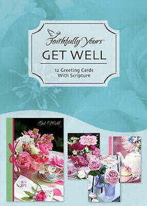Card-Boxed-Get Well-Teacup Wishes (Box Of 12) by KJV Scripture 海外 即決