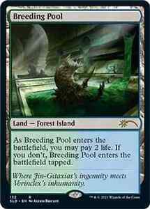 1x Breeding Pool (132) NM-Mint, English Secret Lair MTG Magic 海外 即決