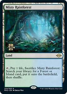 Misty Rainforest -Foil Near Mint English MTG Promos: Prerelease Cards 海外 即決