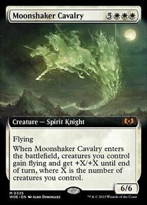 1x Moonshaker Cavalry ~ Extended Art NM-Mint, English Wilds of Eldraine MTG Magi 海外 即決