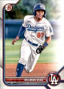 2022 Bowman Prospects Wilman Diaz Los Angeles Dodgers #BP-135 162135 海外 即決