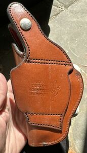 Leather belt holster ray’s custom holders largo, FL, right hand, brown 海外 即決